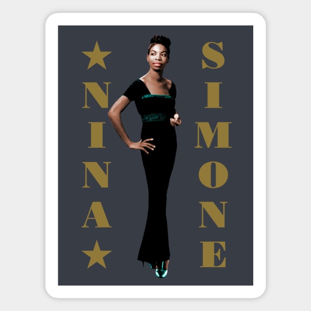 Nina Simone Magnet by PLAYDIGITAL2020